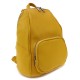 Žlutý stylový dámský zipový batoh/kabelka Alexis