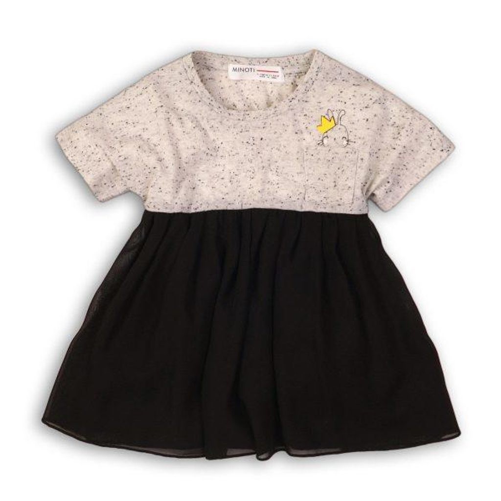 Černé dívčí kojenecké šaty Golda, Velikost 80/86