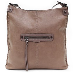 Starorůžová trendy dámská zipová kabelka Joslin