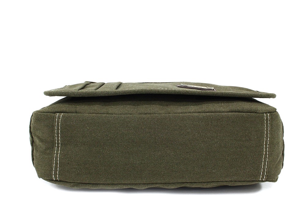 Zelenohnědá pánská látková crossbody taška Jionni