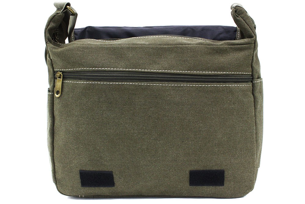 Zelenohnědá pánská látková crossbody taška Jionni
