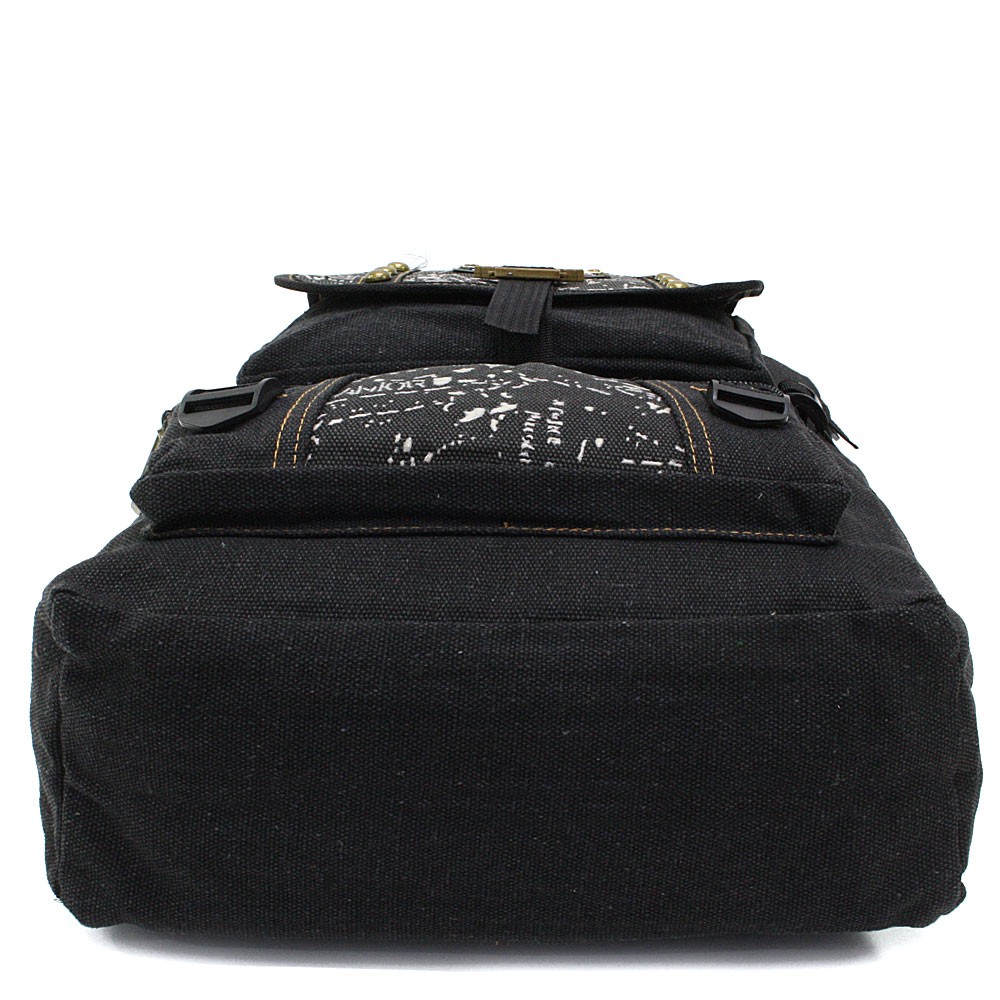 Antracitový praktický textilní batoh Tucker