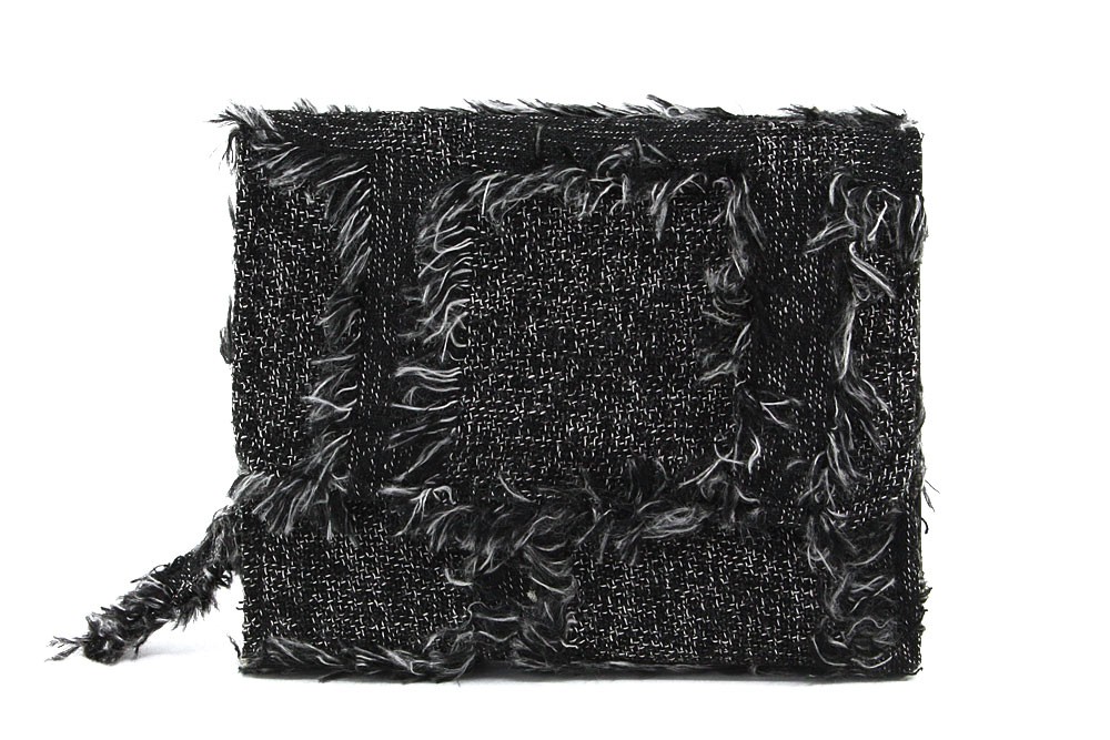 Šedočerná textilní dámská peněženka Cearra