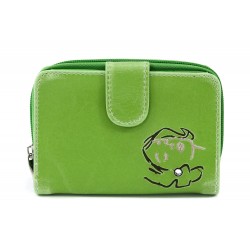 Zelená dámská peněženka se zápinkou Jazmine
