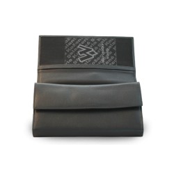 Černá kožená číšnická peněženka Kaeden