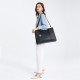 Černá velká zipová dámská kabelka přes rameno Katalina