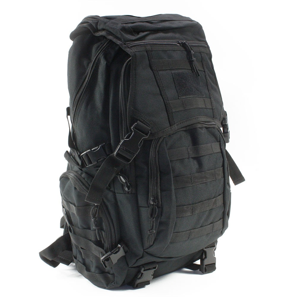 Černý prostorný outdoorový batoh/krosna Bentlee