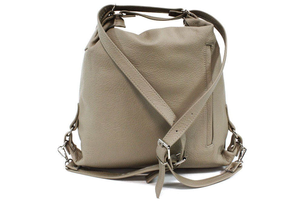 Béžová dámská kabelka s kombinací batohu Jawell