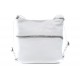 Bílá dámská trendy kabelka s kombinací batohu Noreis