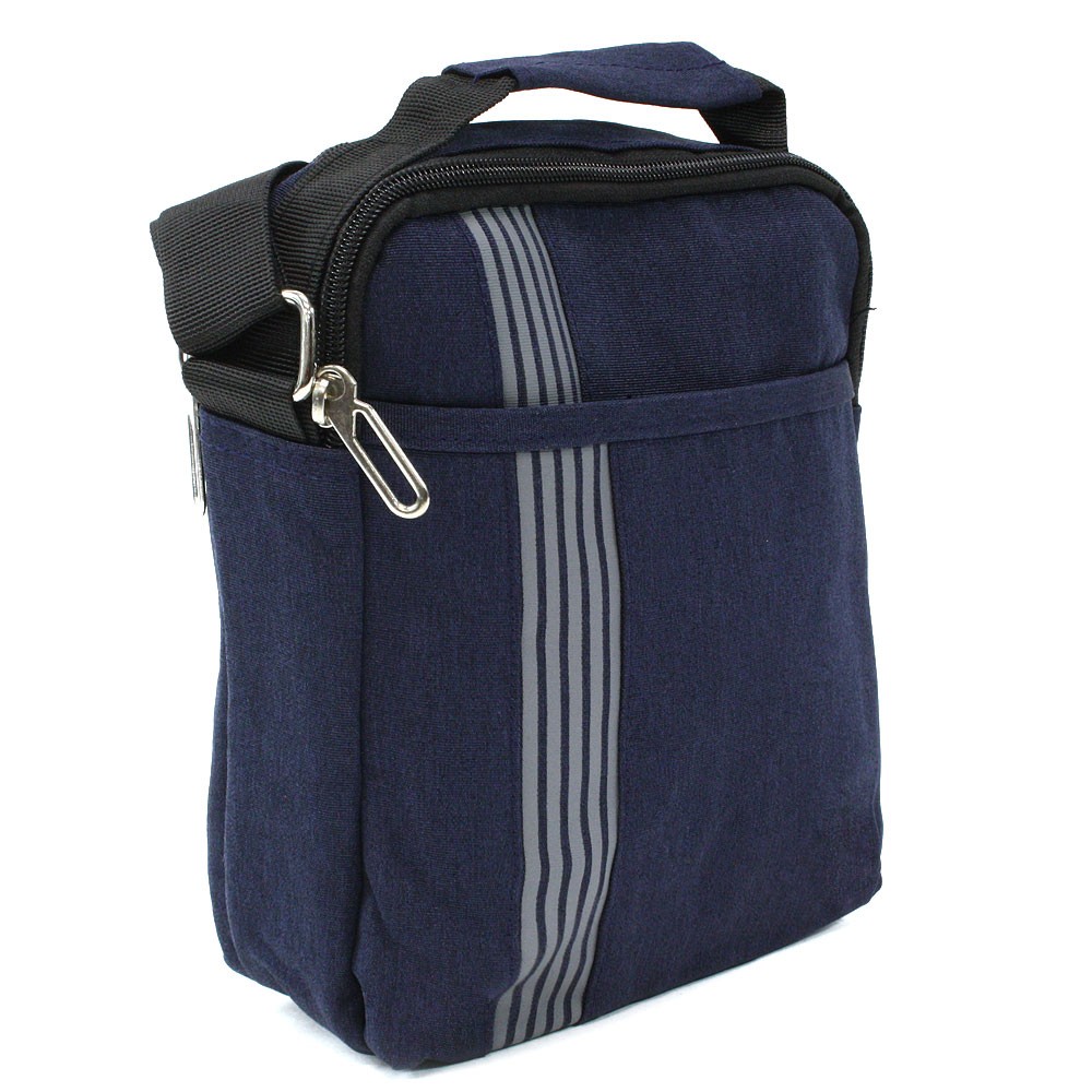 Tmavě modrá pánská praktická zipová crossbody taška Bertrand