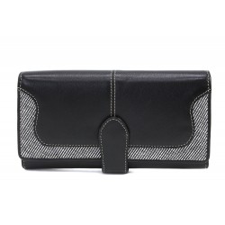 Černobílá dámská psaníčková peněženka se zápinkou Abigail