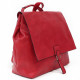 Červený městský klopnový batoh/kabelka Reine