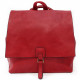 Červený městský klopnový batoh/kabelka Reine