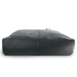 Černá dámská kožená kabelka Penelopie