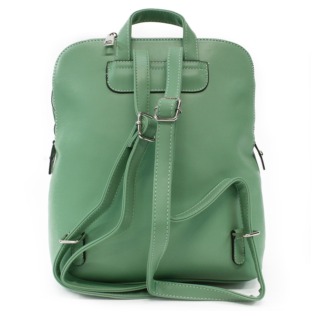 Zelený zipový dámský batoh Xandy