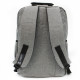 Světle šedý zipový městský batoh Corvin