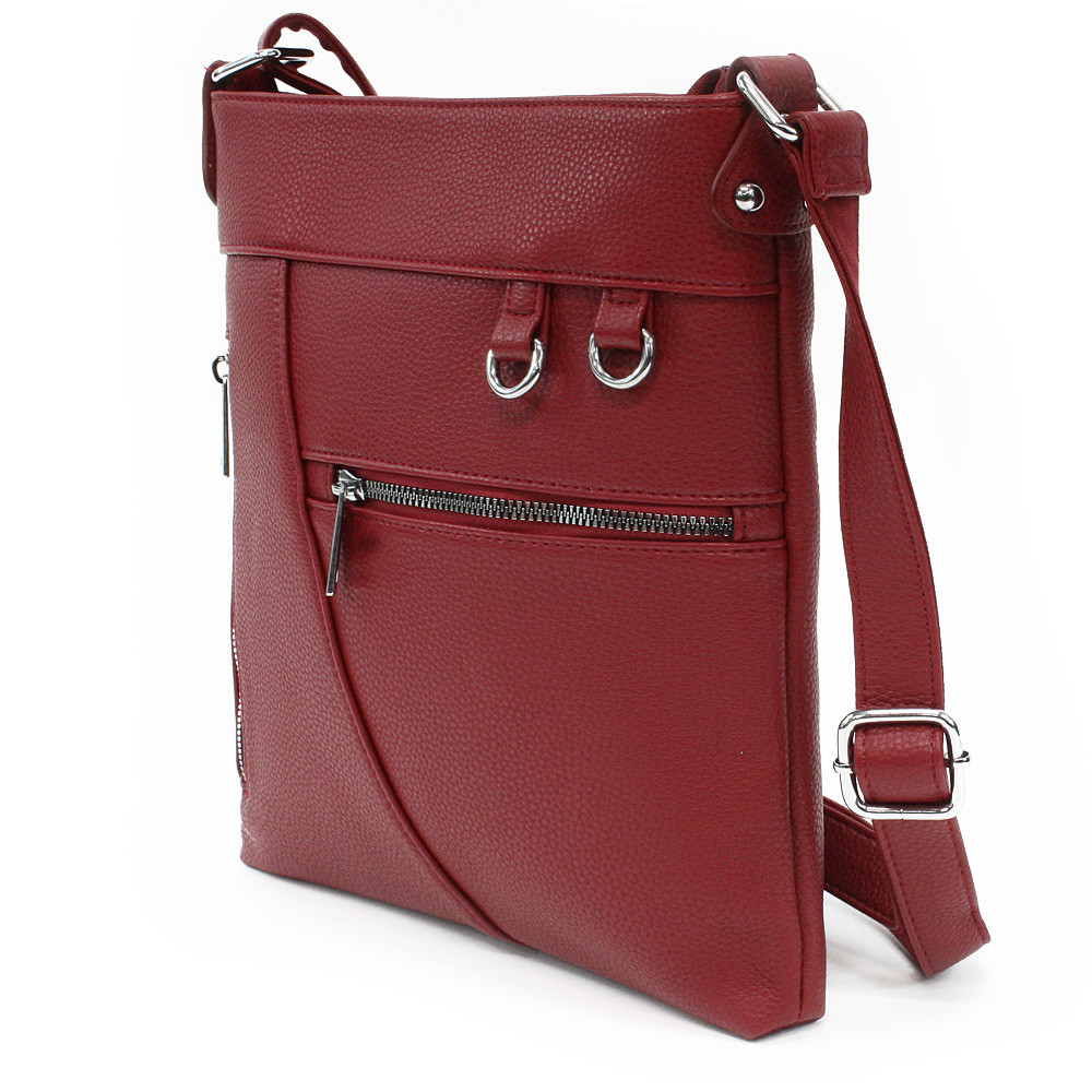 Červená dámská crossbody kabelka Crediel